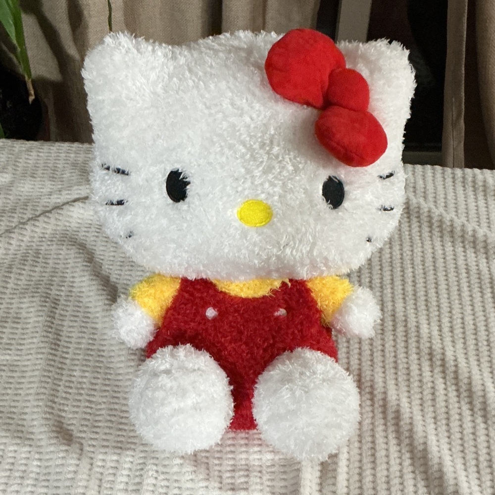 Sanrio hello kitty fuzzy red dress plush pillow buddy . New without tags